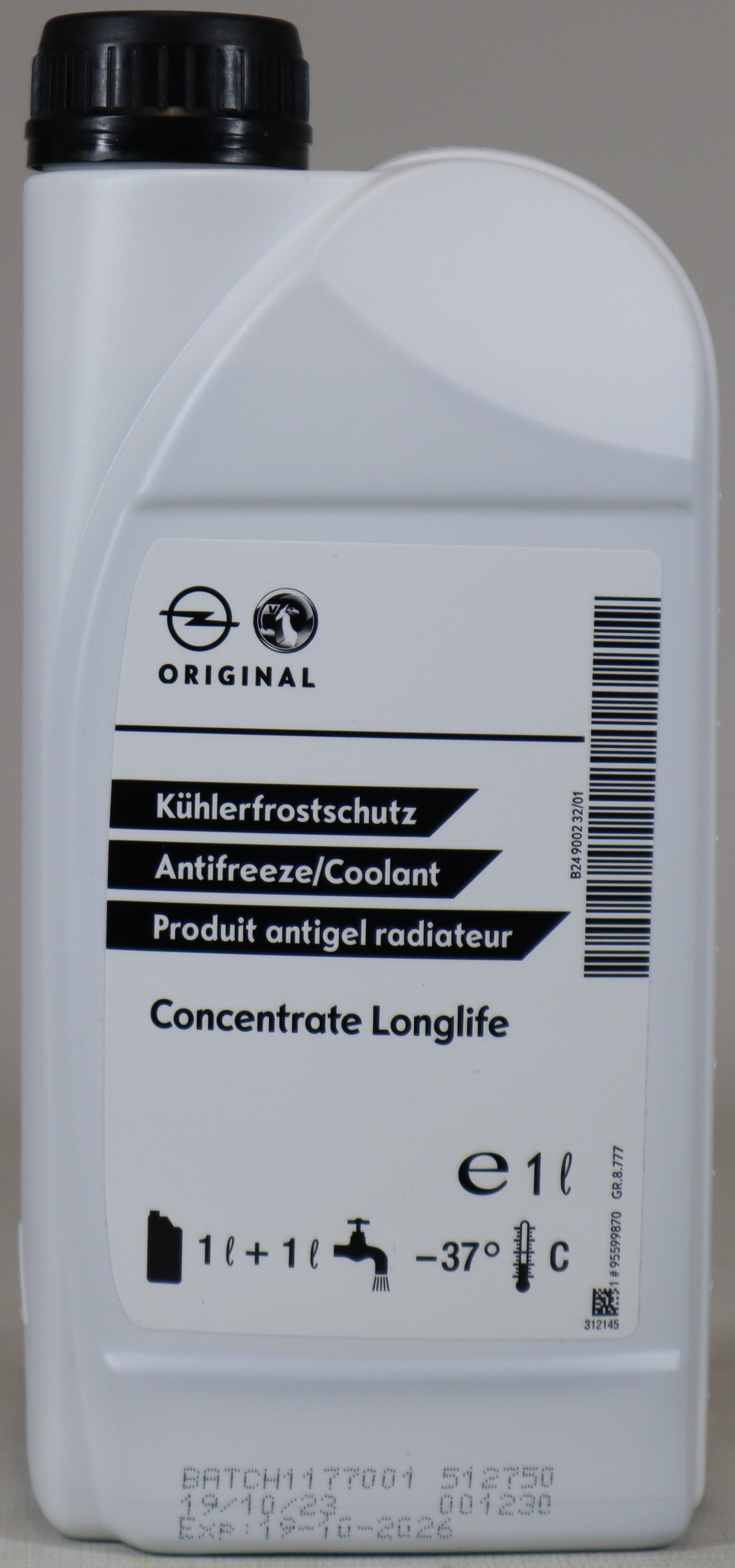 ORİJİNAL OPEL GM  MAVİ ANTIFRİZ CONCENTRATE LONGLIFE  ( 1 LİTRE )  955