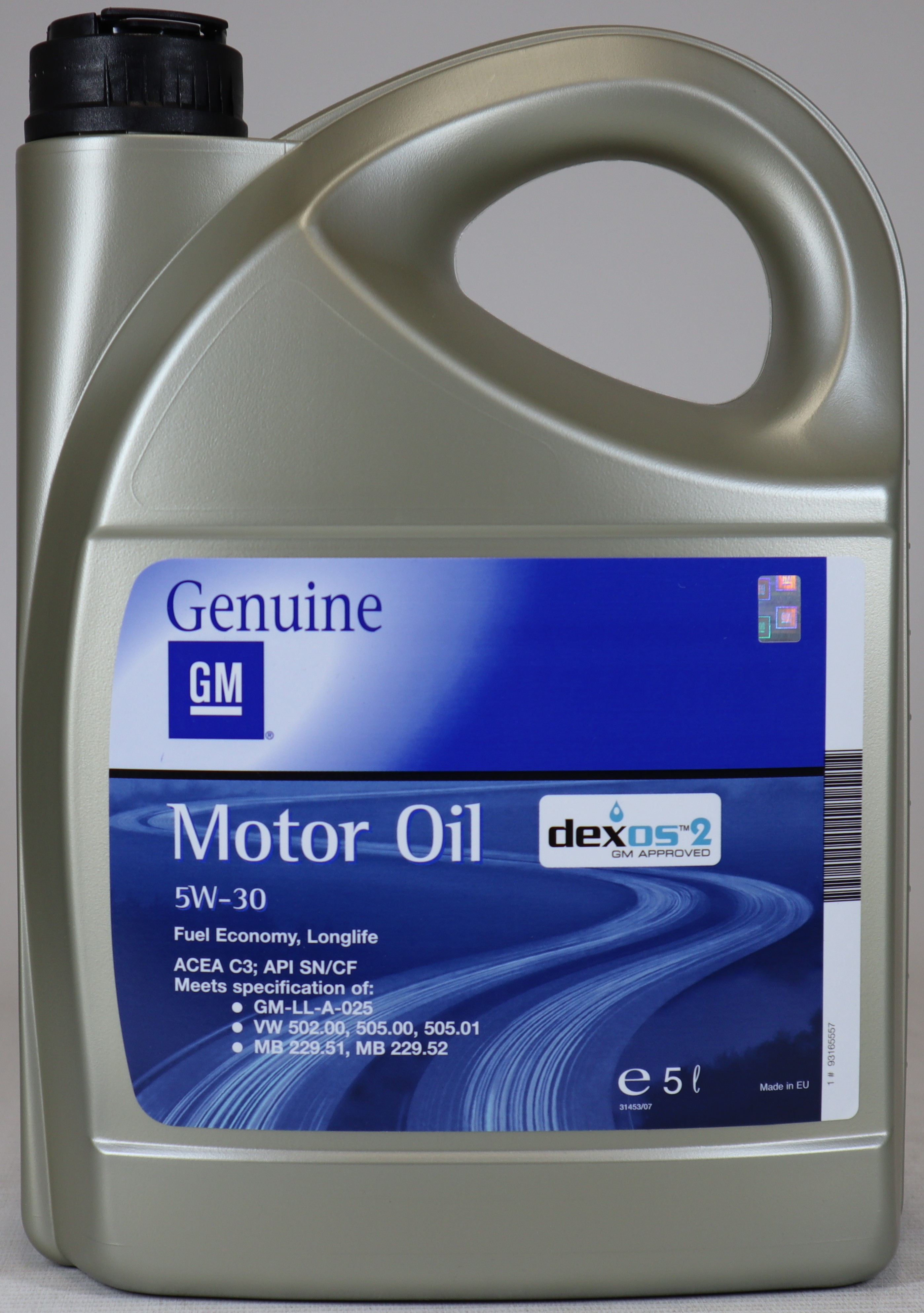 ORİJİNAL OPEL GM DEXOS 2 5W30 5 LİTRE MOTOR YAĞI (93165557)